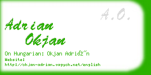 adrian okjan business card